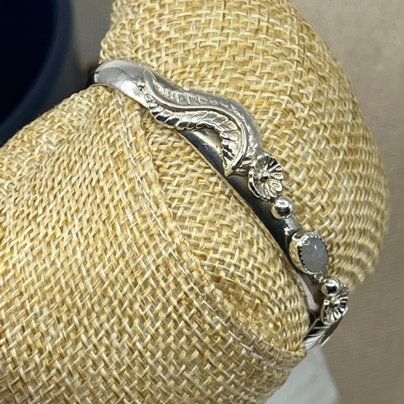 Vintage 90s Sterling Silver Handmade Cuff Bracelet – Florida Keys Design - Picture 8 of 17